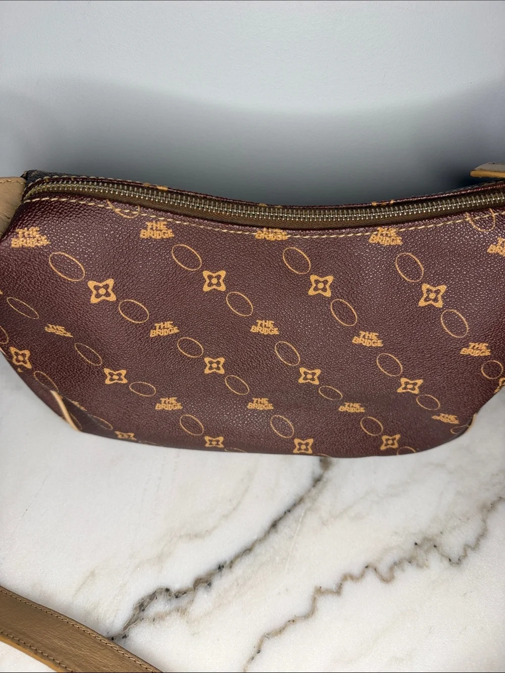 The Bridge Made in Italy monogram shoulder bag